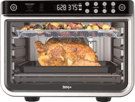 Ninja - Ninja® DT201 Foodi™ 10-in-1 XL Pro Air Fry Oven, Dehydrate, Reheat - Stainless Steel - Front_Zoom