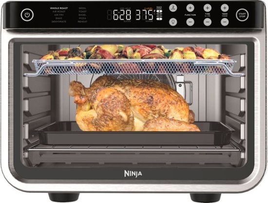 Front Zoom. Ninja DT201 Foodi 10-in-1 XL Pro Air Fry Oven, Dehydrate, Reheat - Stainless Steel.