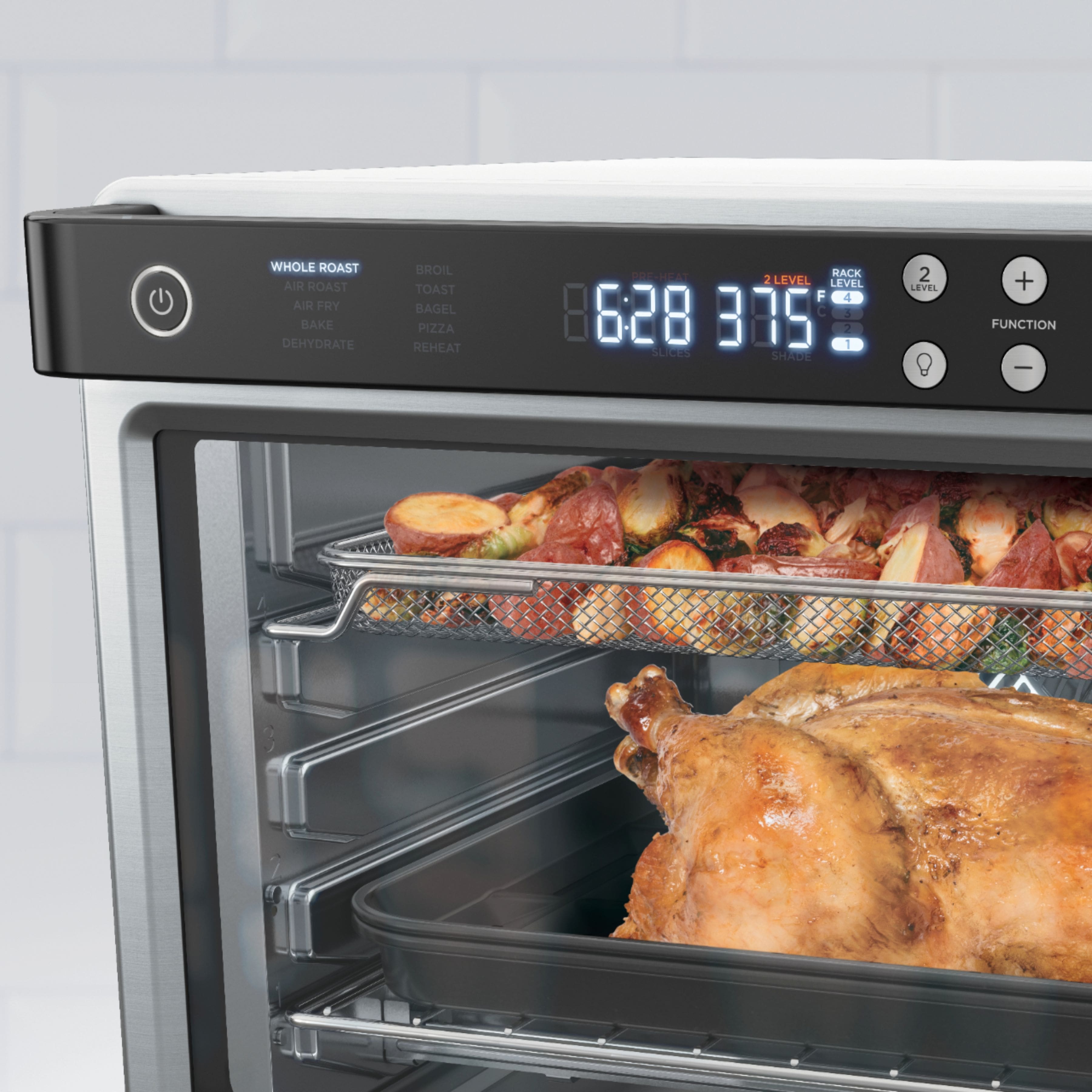 Alt View 15. Ninja - Foodi 10-in-1 XL Pro Air Fry Oven, Dehydrate, Reheat - Stainless Steel.