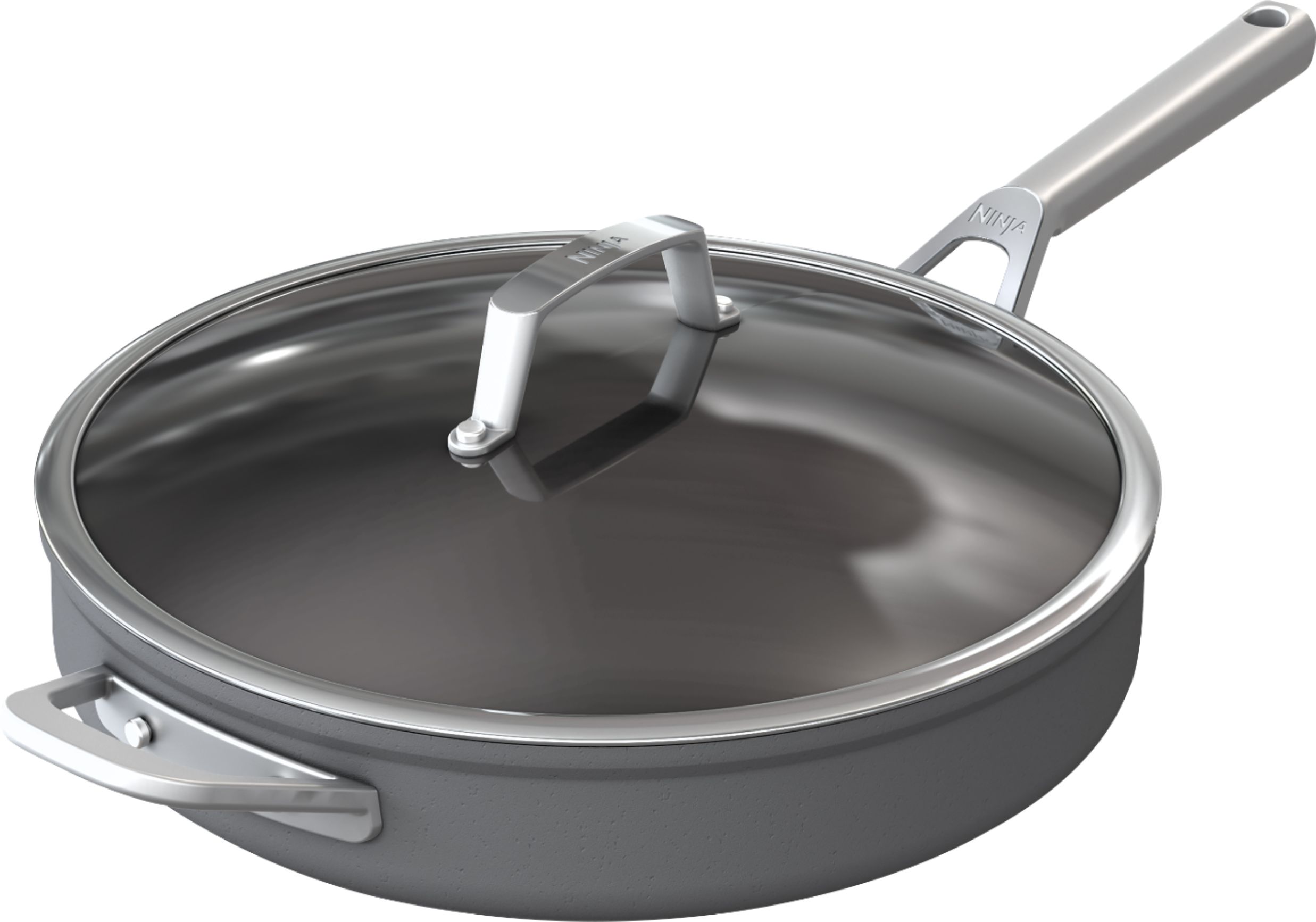 Good Cook 4 Quarts Non-Stick Aluminum Saute Pan with Lid