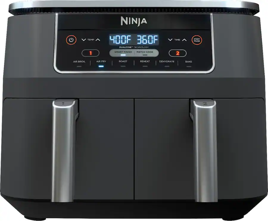 Dark Gray Ninja Foodi 6-in-1 2 Basket Air Fryer