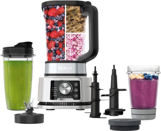 Ninja Foodi Power Blender & Processor System, Smoothie Bowl Maker &  Nutrient Extractor*, 1400WP smartTORQUE 6 Auto-iQ Silver SS351 - Best Buy
