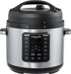 Front. Crock-Pot - Express 6-Quart Easy Release Multi-Cooker - Stainless Steel.