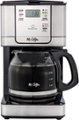 Front Zoom. Mr. Coffee - 12-Cup Coffee Maker with Strong Brew Selector - Stainless Steel.