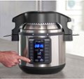 Left Zoom. Crock-Pot - 8-Qt. Express Crock Programmable Slow Cooker and Pressure Cooker with Air Fryer Lid - Stainless Steel.
