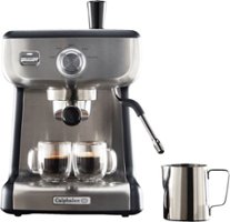 Calphalon - Temp IQ Espresso Machine With Steam Wand - Stainless Steel - Front_Zoom