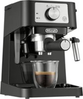 De'Longhi - Stilosa 15 Bar Pump Espresso Machine - Black and Stainless - Angle_Zoom