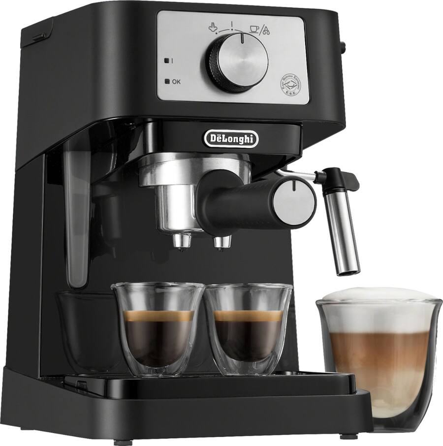 【値下げ!】DeLonghi STILOSA EC233BK エスプレッソマシン De'Longhi Stilosa 15 Bar Pump Espresso Machine Black and