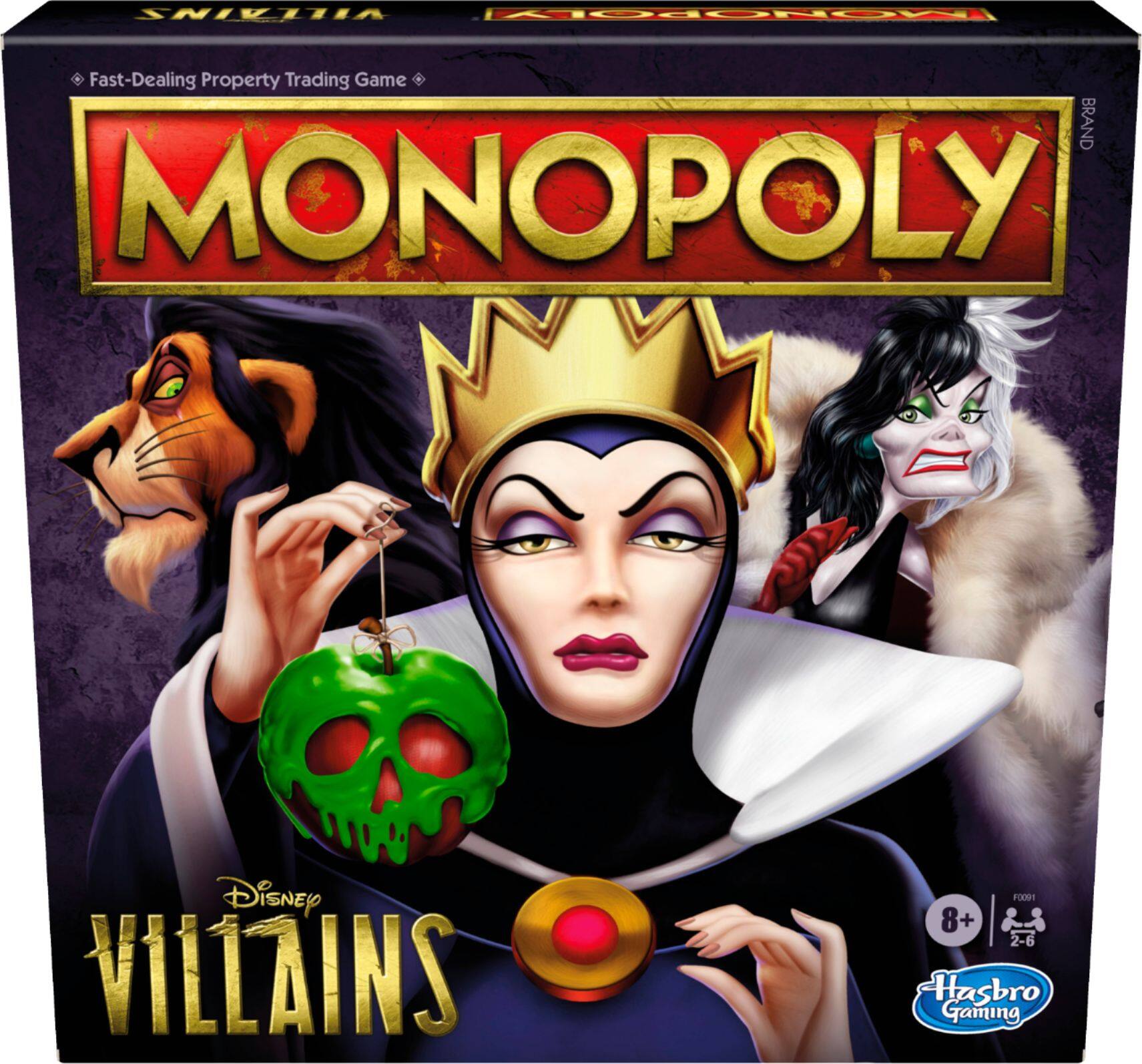 Front. Hasbro - Monopoly: Disney Villains Edition.