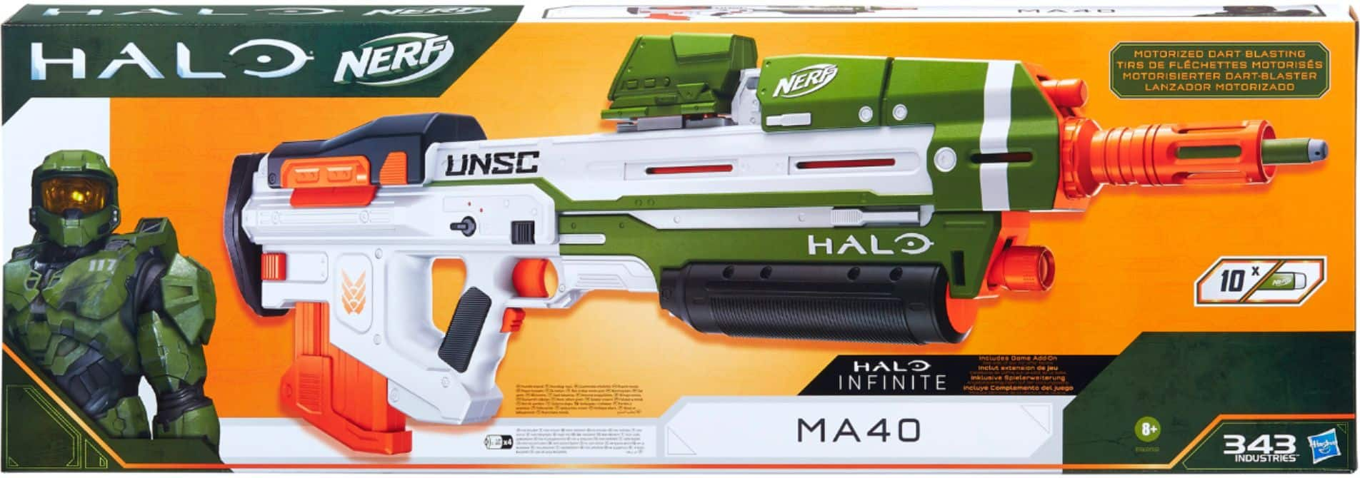 Best Buy: Nerf Halo MA40 Motorized Dart Blaster E9262