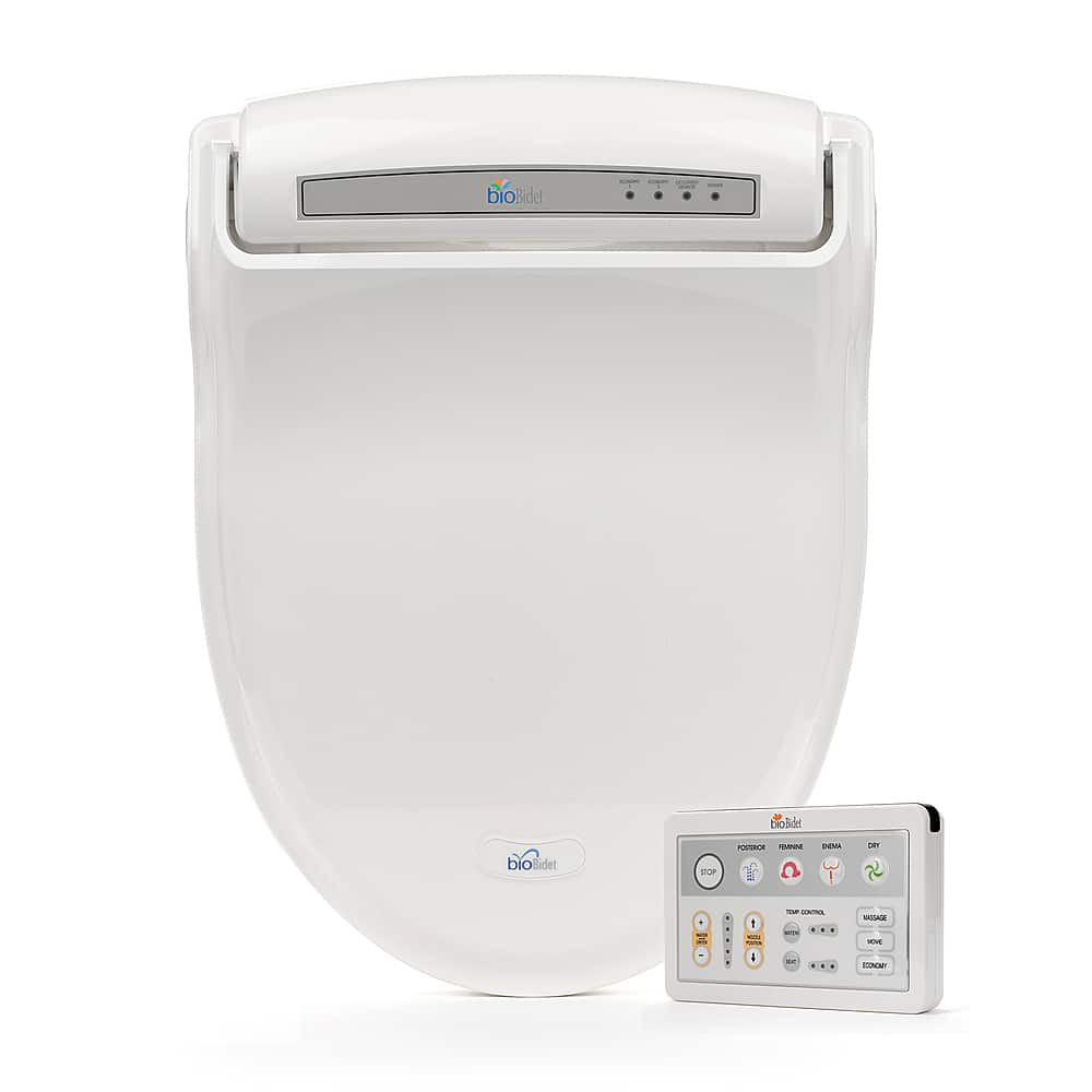 Front. Bio Bidet - Supreme BB-1000 Advanced Bidet Seat - Round White.