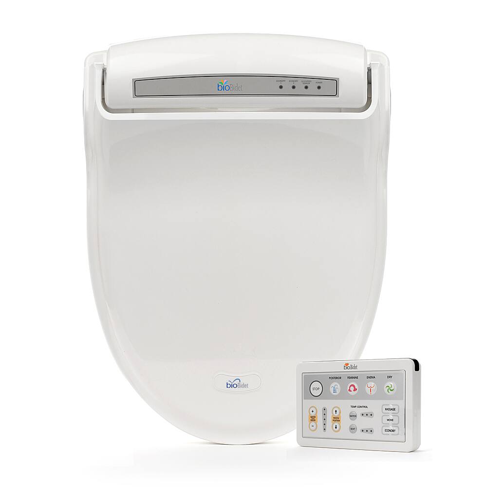 Front. Bio Bidet - Supreme BB-1000 Advanced Bidet Seat - Round White.