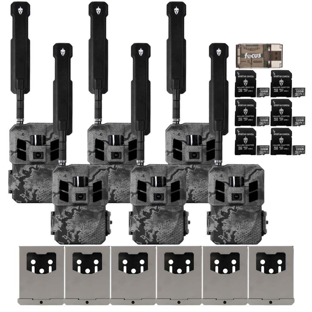 Spartan Camera - Spartan GoLive3 4G/LTE Multi-Carrier Trail Camera (Areus Camo) 6-Pack Bundle