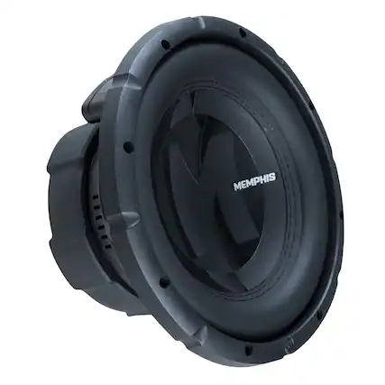 Front. Memphis Car Audio - Memphis PRX10FT Power Reference 10" 1/2/4 Ohm Selectable Impedance Subwoofer - Black/Gray.