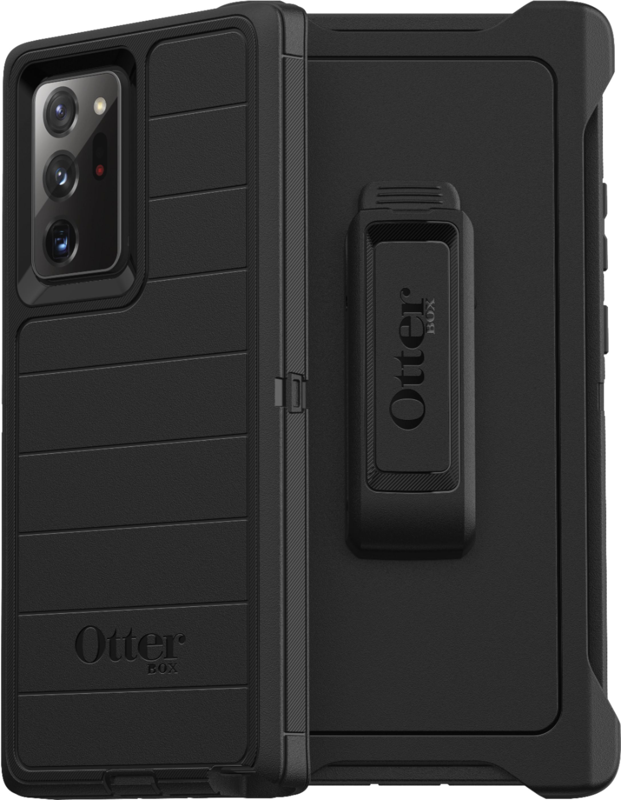 Angle View: OtterBox - Defender Pro Series for Galaxy Note20 Ultra 5G - Black
