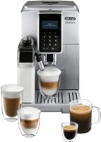 De'Longhi - Dinamica Espresso Machine with 15 bars of pressure and LatteCrema Fully Automatic Milk Frother - Silver - Front_Zoom