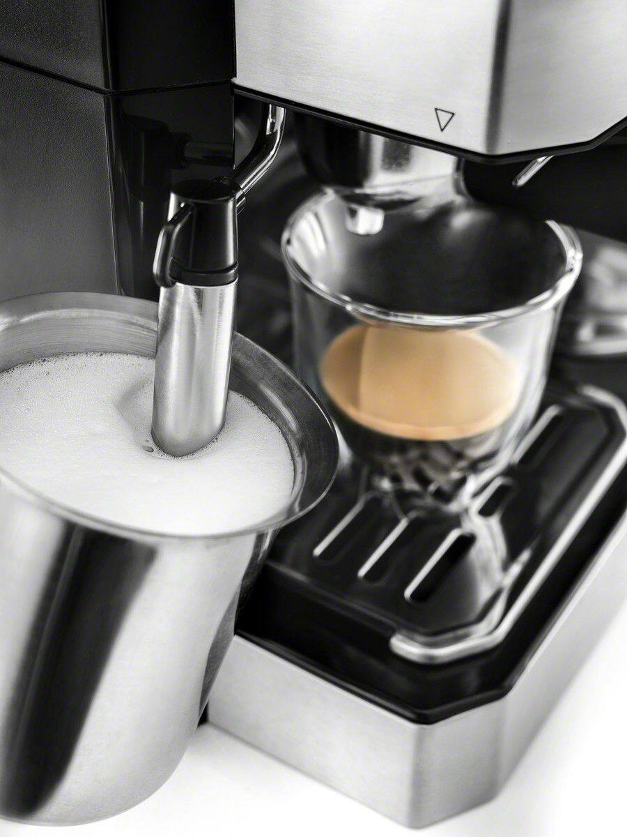 Alt View 12. De'Longhi - Digital All-in-One Combination Coffee and Espresso Machine - Black and Stainless Steel.