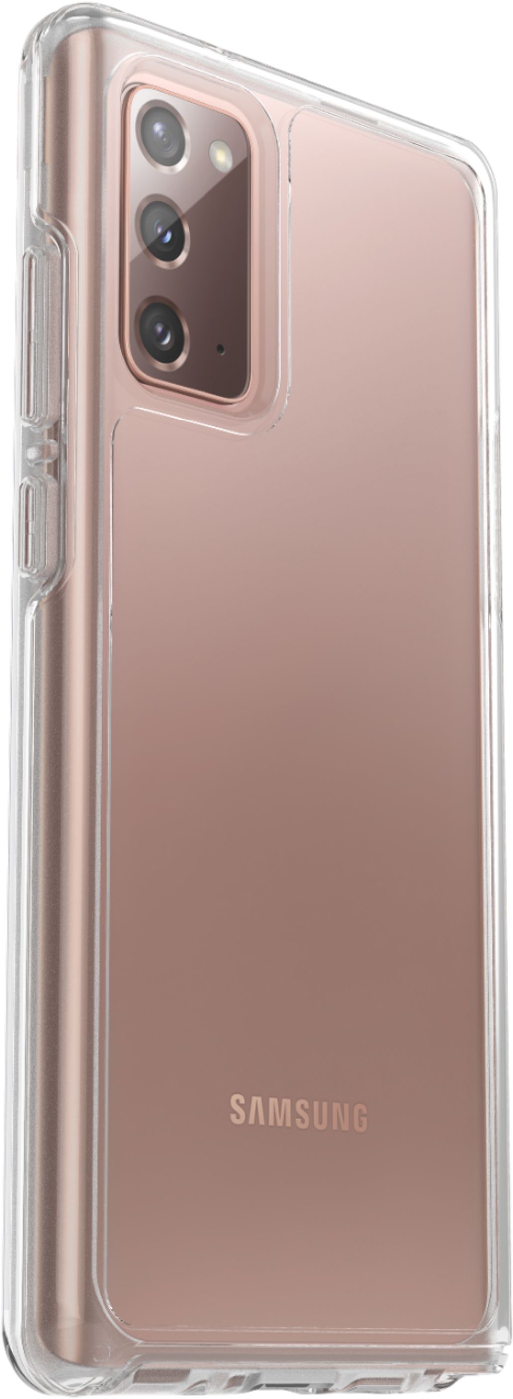 Left View: OtterBox - Symmetry Series for Galaxy Note20 5G - Clear