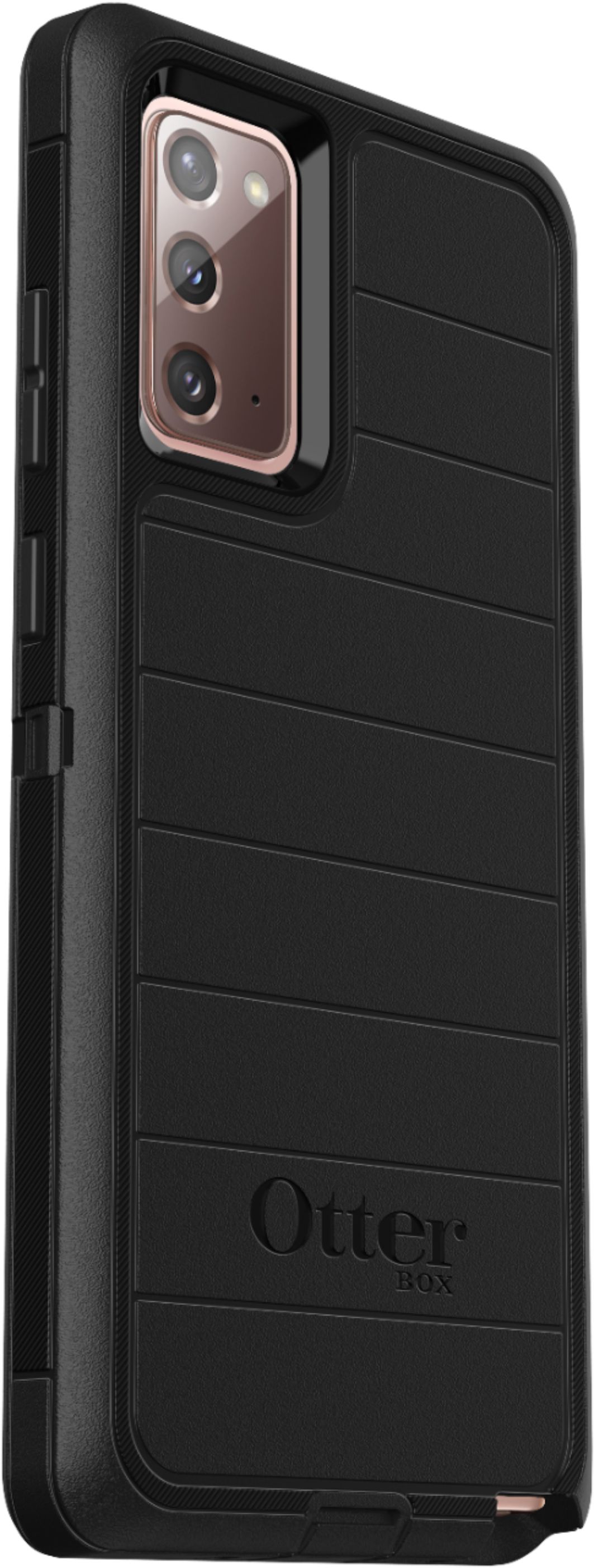 Left View: OtterBox - Defender Pro Series for Galaxy Note20 5G - Black