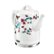 Angle Zoom. Bella - 1.5L Ceramic Kettle Butterfly Pattern - White.
