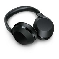 Philips - Wireless Over-the-Ear Headphones - Black - Front_Zoom
