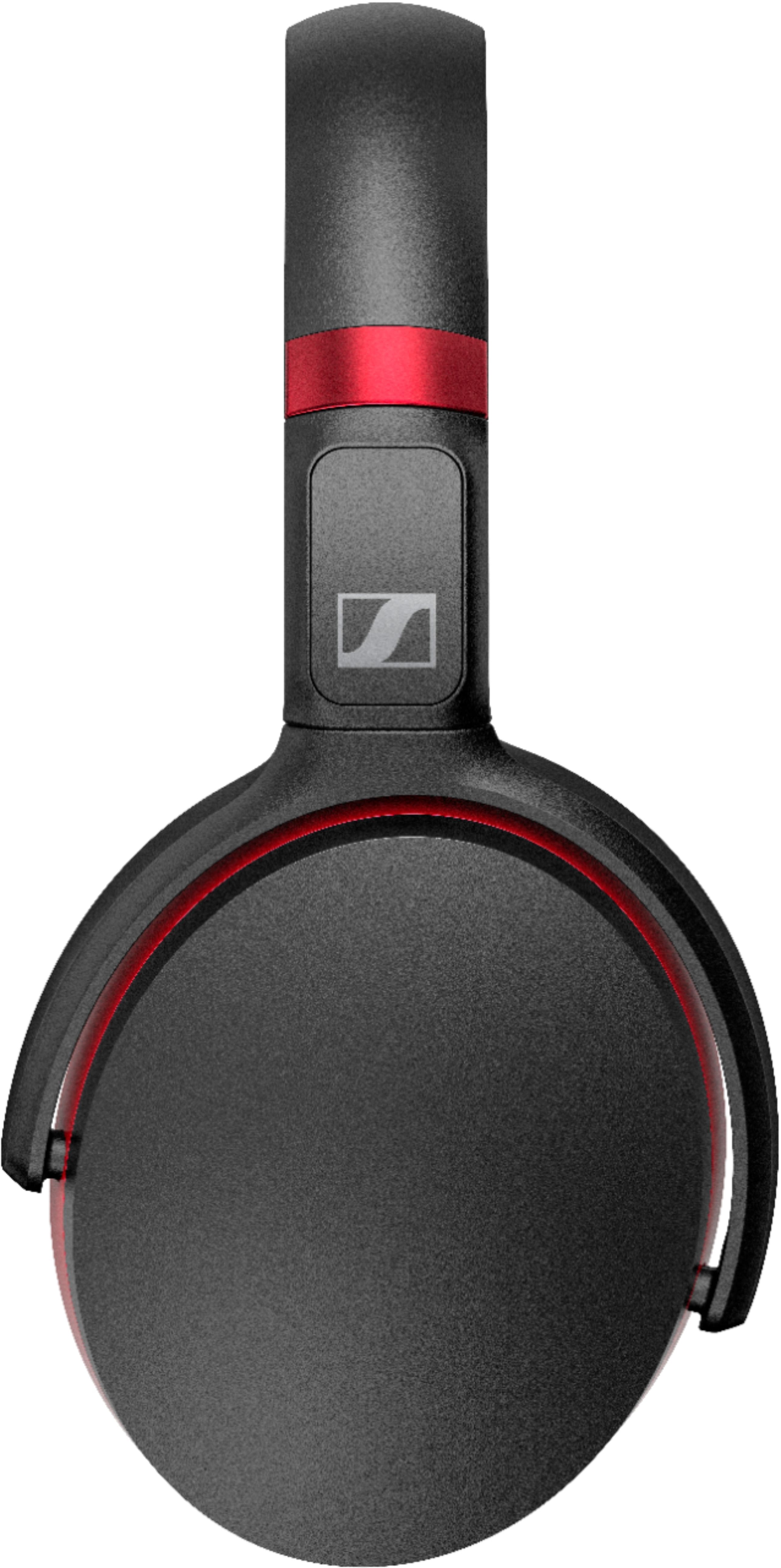 Alt View 12. Sennheiser - HD 458BT Wireless Noise Cancelling Headphones (HD 458BT Exclusive) - Black/Red.