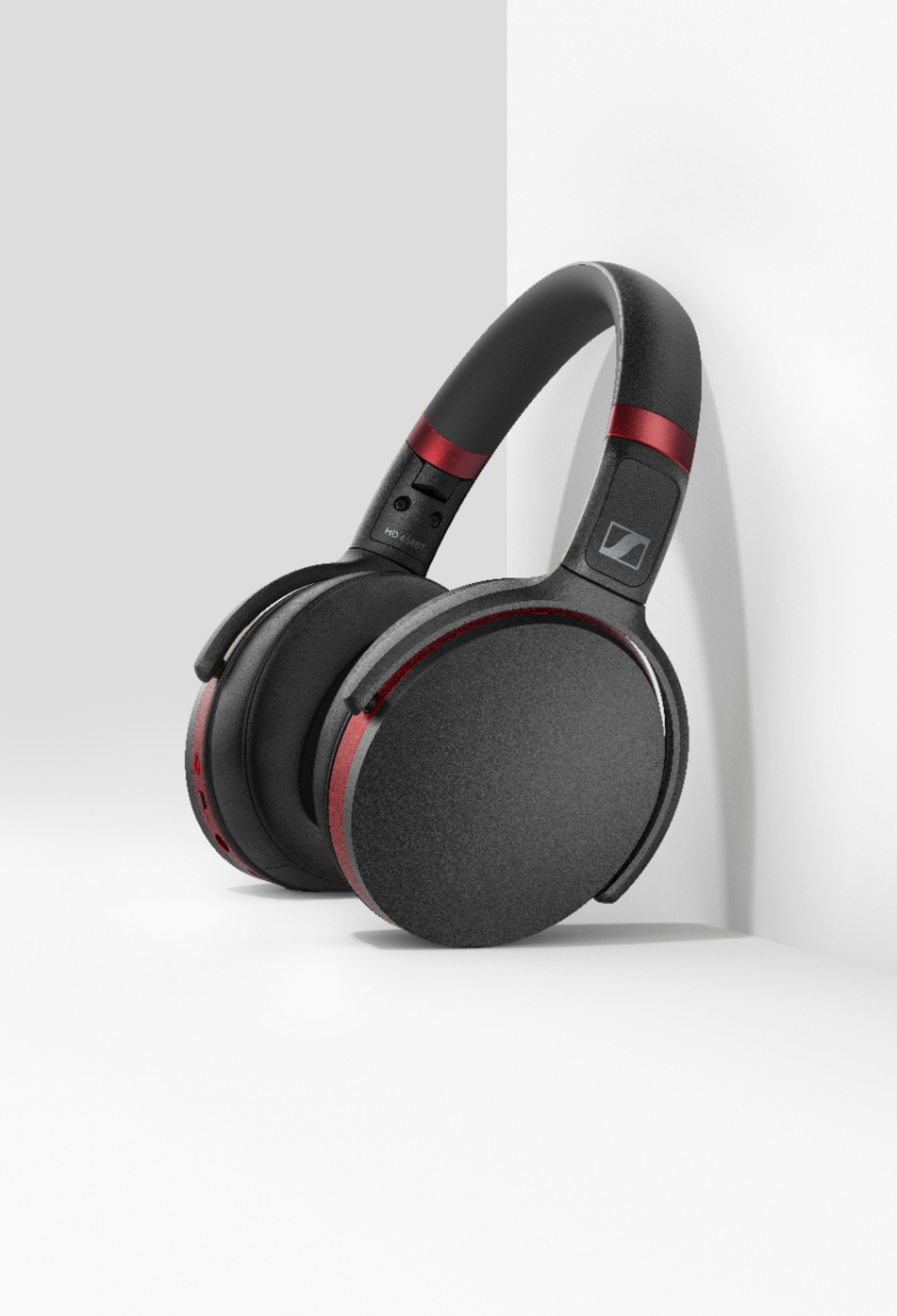 Sennheiser - HD 458BT Wireless Noise Cancelling Headphones (HD 458BT Exclusive) - Black/Red