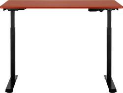 Insignia™ - Adjustable Standing Desk with Electronic Control - 47.2" - Mahogany - Front_Zoom