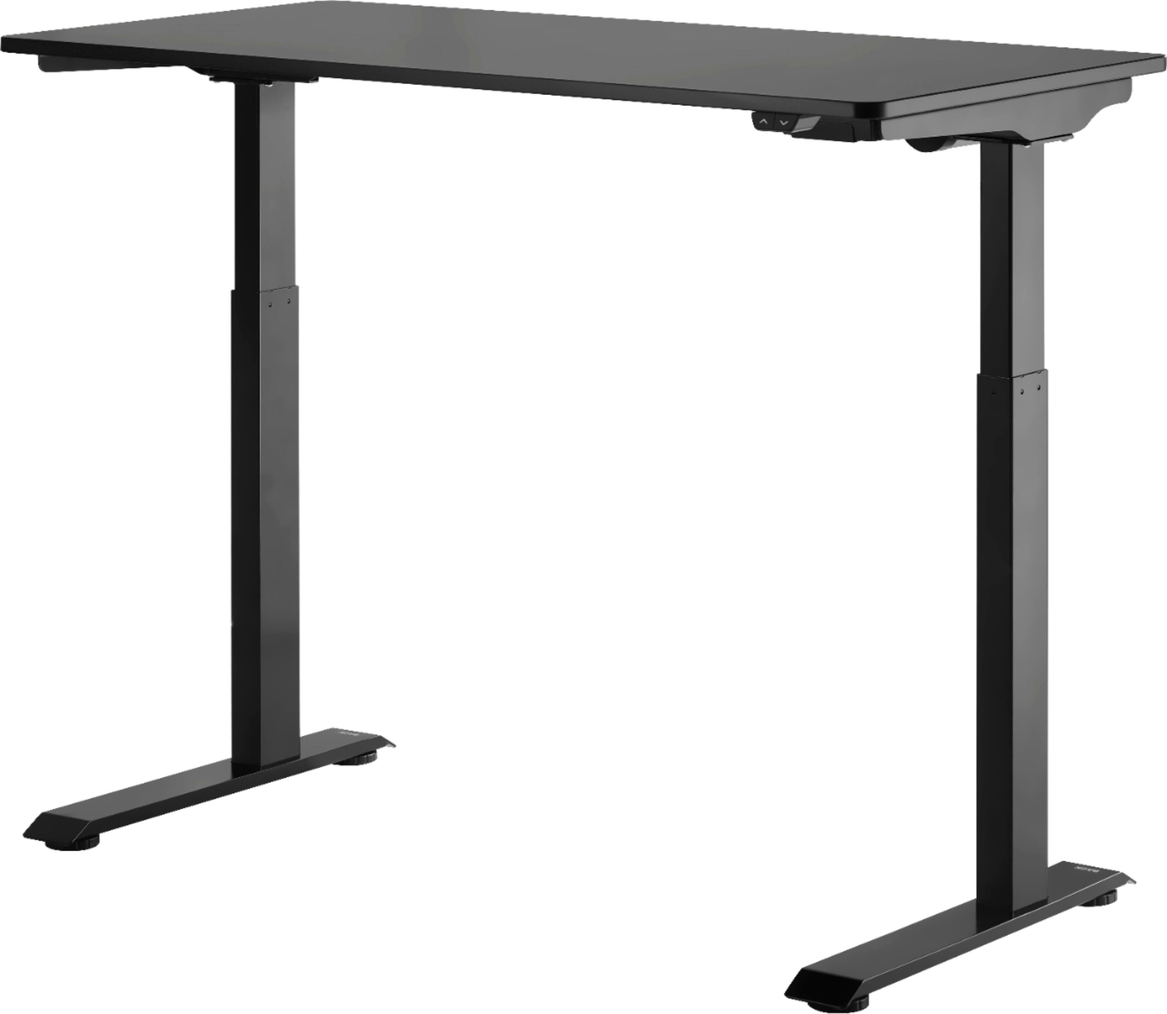 Angle. Insignia™ - Adjustable Standing Desk with Electronic Control - 47.2" - Black.