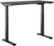 Left. Insignia™ - Adjustable Standing Desk with Electronic Control - 47.2" - Black.