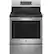 Front. GE Profile - 5.3 Cu. Ft. Freestanding Smart Electric True Convection Range with Hot Air Fry - Stainless Steel.