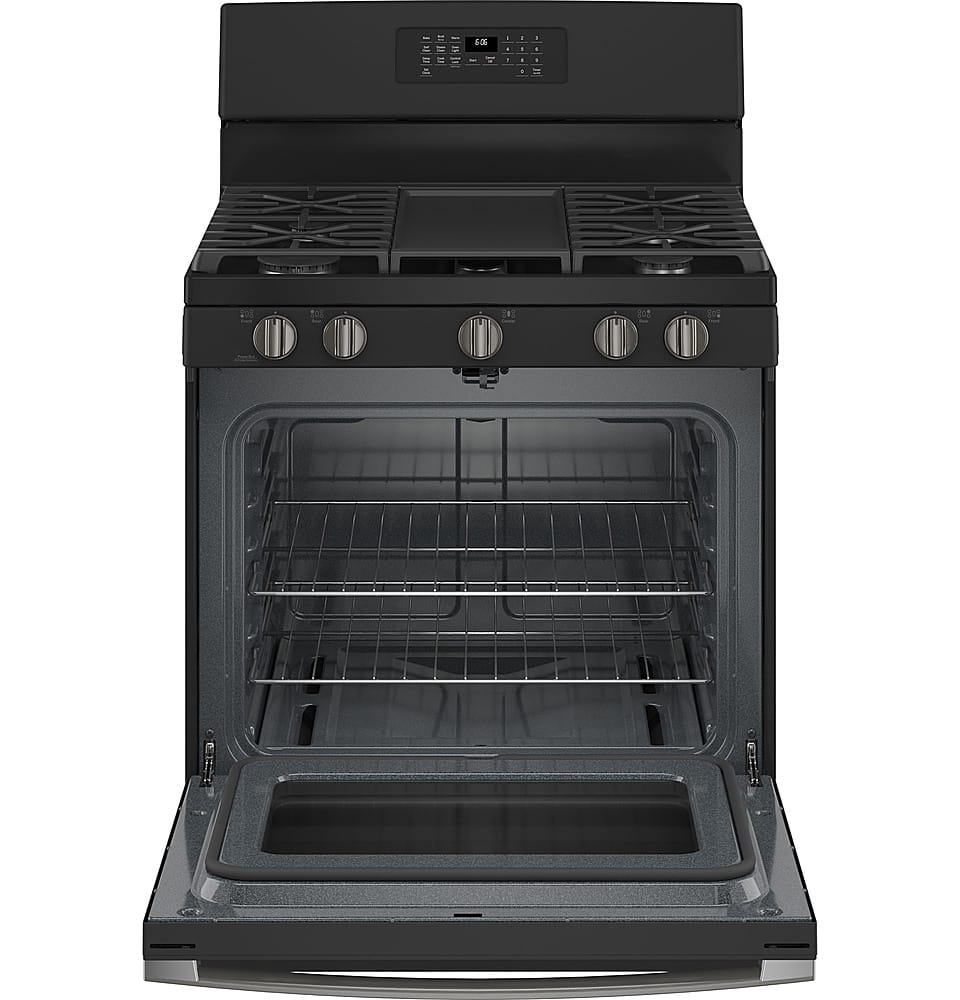 GE 5.0 Cu. Ft. Freestanding Gas Range with Selfcleaning and Power Boil