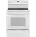 Front. GE - 5.3 Cu. Ft. Freestanding Electric Convection Range with Self-Steam Cleaning and No-Preheat Air Fry - White.