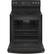 Alt View 11. GE - 5.3 Cu. Ft. Freestanding Electric Convection Range with Self-Steam Cleaning and No-Preheat Air Fry - Black Slate.