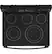 Alt View 17. GE - 5.3 Cu. Ft. Freestanding Electric Convection Range with Self-Steam Cleaning and No-Preheat Air Fry - Black on Black.