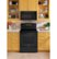 Alt View Zoom 18. GE - 5.3 Cu. Ft. Freestanding Electric Convection Range with Self-Steam Cleaning and No-Preheat Air Fry - Black on black.