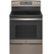 Front Zoom. GE - 5.3 Cu. Ft. Freestanding Electric Convection Range with Self-Steam Cleaning and No-Preheat Air Fry - Slate.