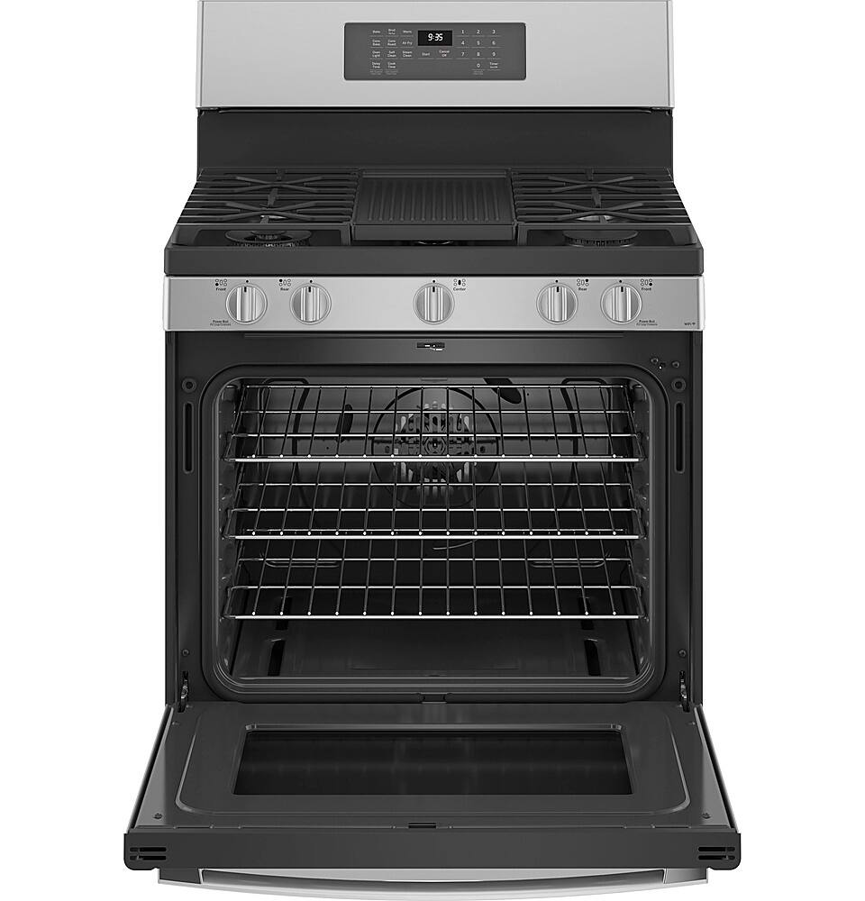Customer Reviews GE Profile 5.6 Cu. Ft. Freestanding Smart Gas True Convection Range with Hot