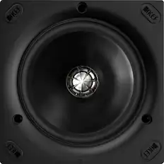 Front. KEF - Ci Flush Mount Series Square Speaker.