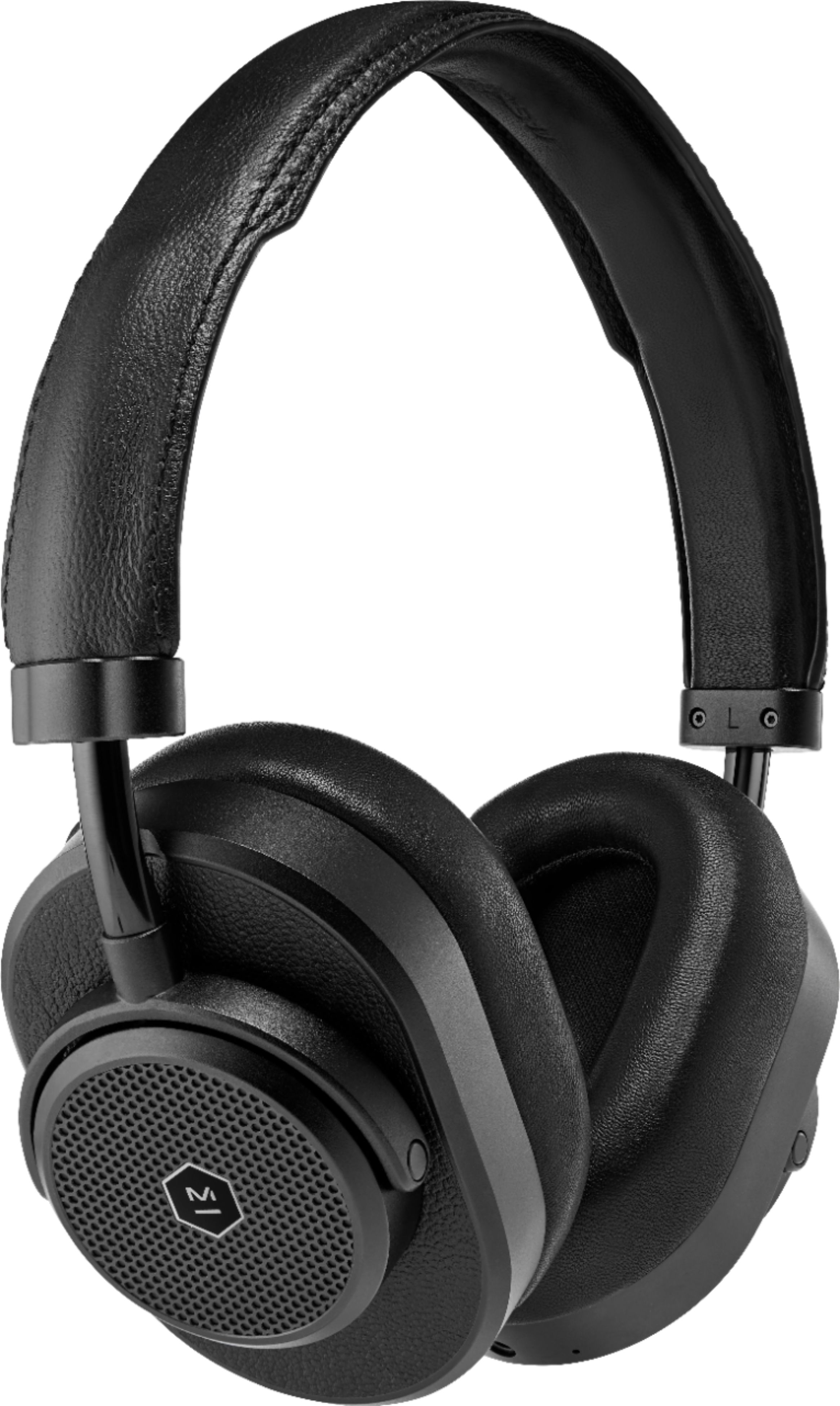 Angle View: Master & Dynamic - MW65 Wireless Noise Cancelling Over-the-Ear Headphones - Black