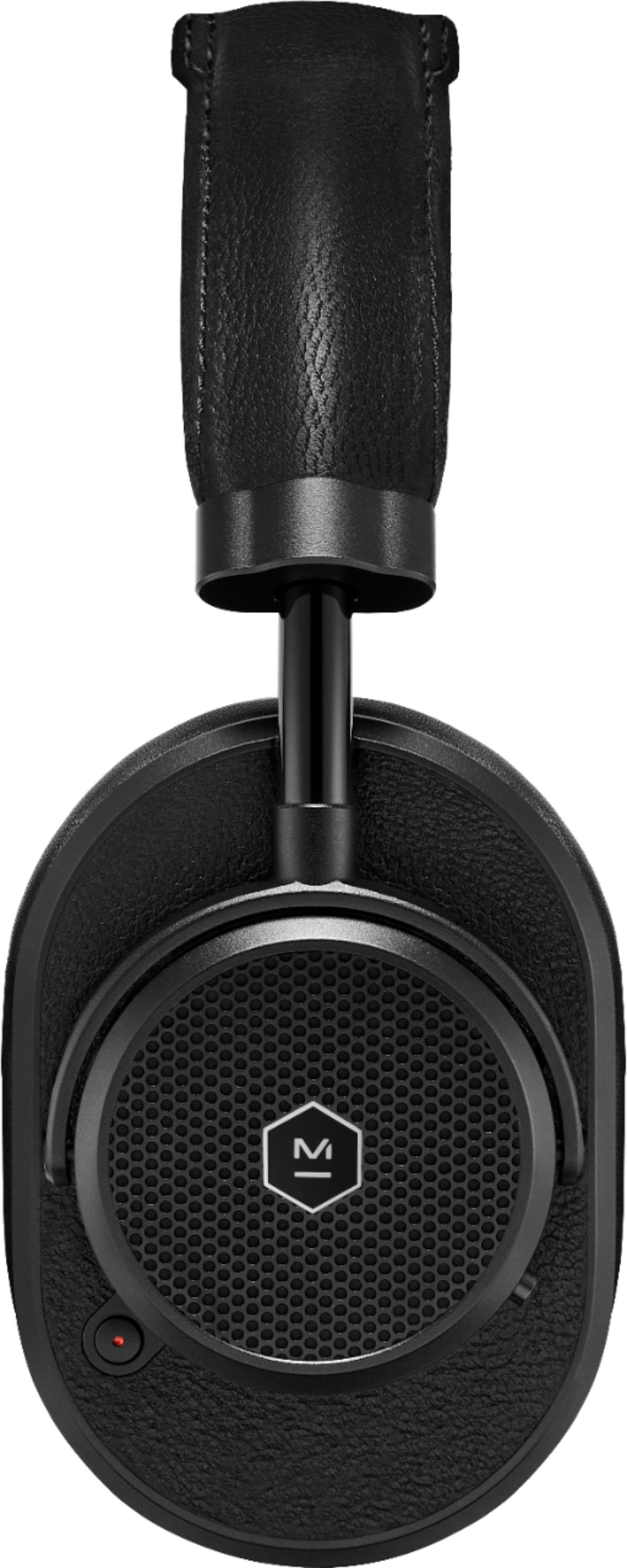 Left View: Master & Dynamic - MW65 Wireless Noise Cancelling Over-the-Ear Headphones - Black