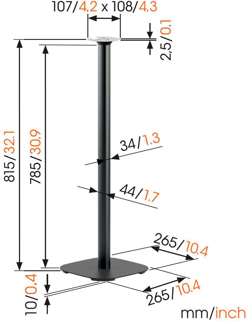 corruptie humor zijde Bowers & Wilkins Formation Flex Speaker Stand by Vogel's Black Formation  Flex Speaker Stand - Best Buy