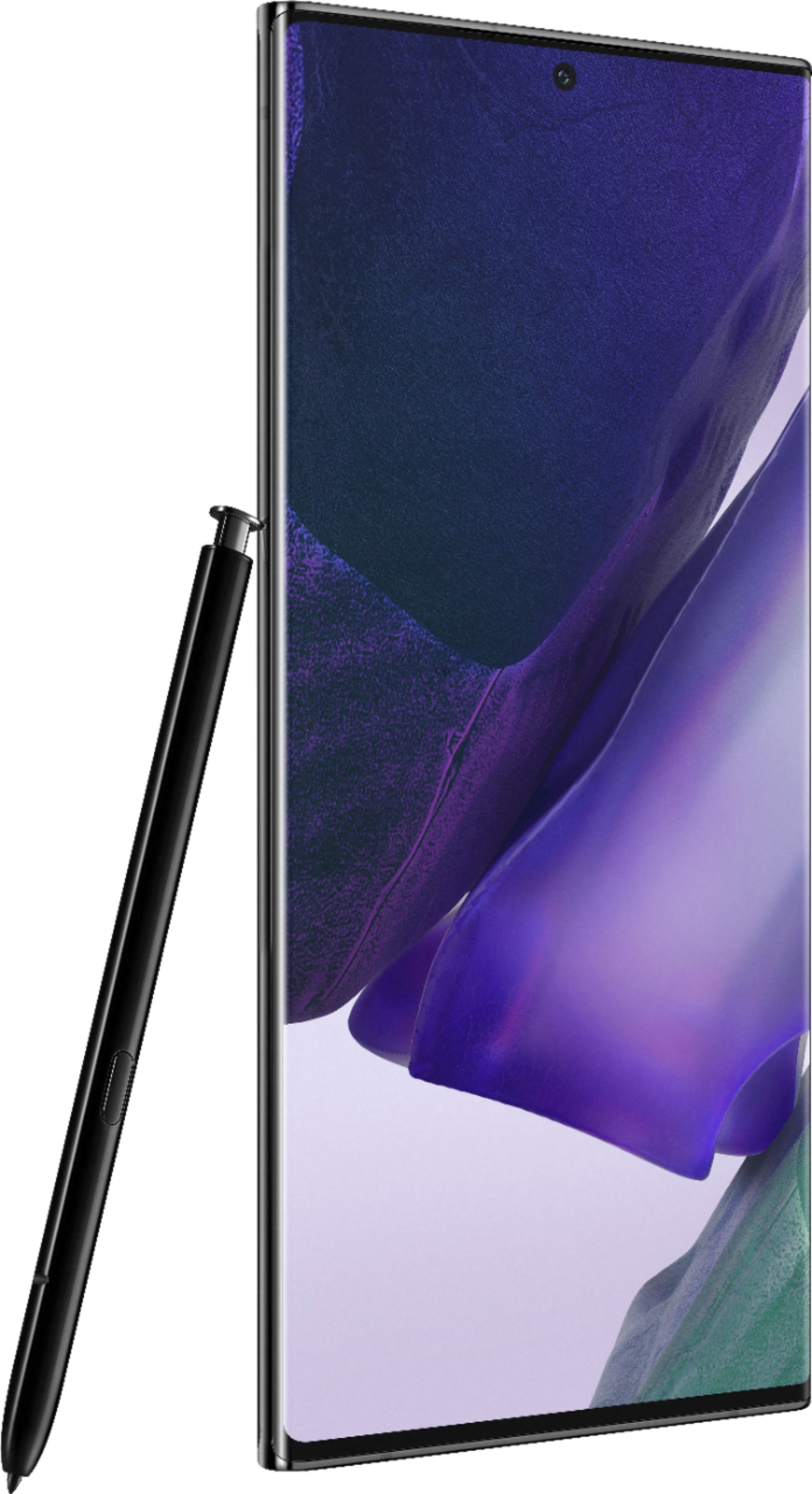 Angle View: Verizon Samsung Galaxy Note20 Ultra 5G 128GB, Mystic Black - Upgrade Only