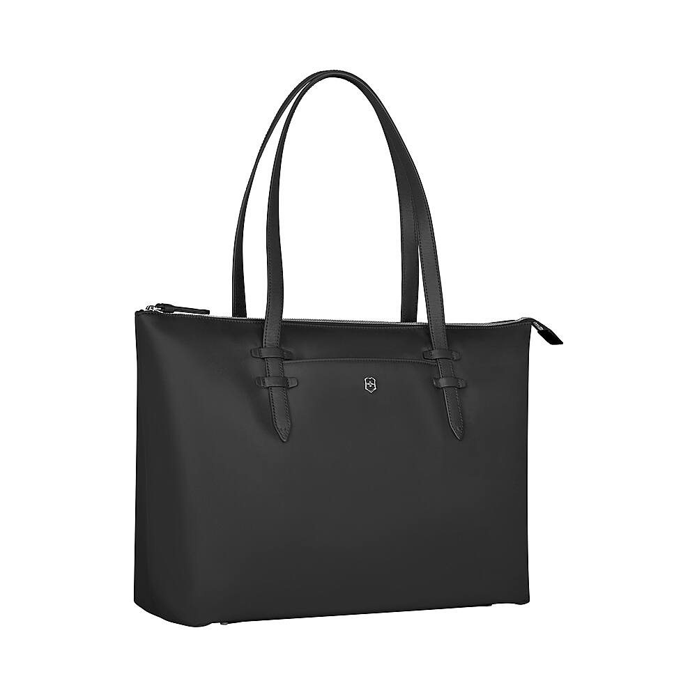 Left View: Victorinox - Victoria 2.0 Deluxe Business Tote for 16" Laptop - Black