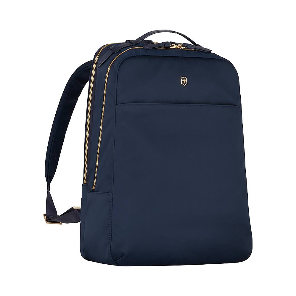 Angle View: Victorinox - Victoria 2.0 Deluxe Business Backpack for 16" Laptop - Deep Lake