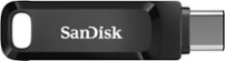 SanDisk - Ultra Dual Drive Go 128GB USB Type-A/USB Type-C Flash Drive - Black - Front_Zoom
