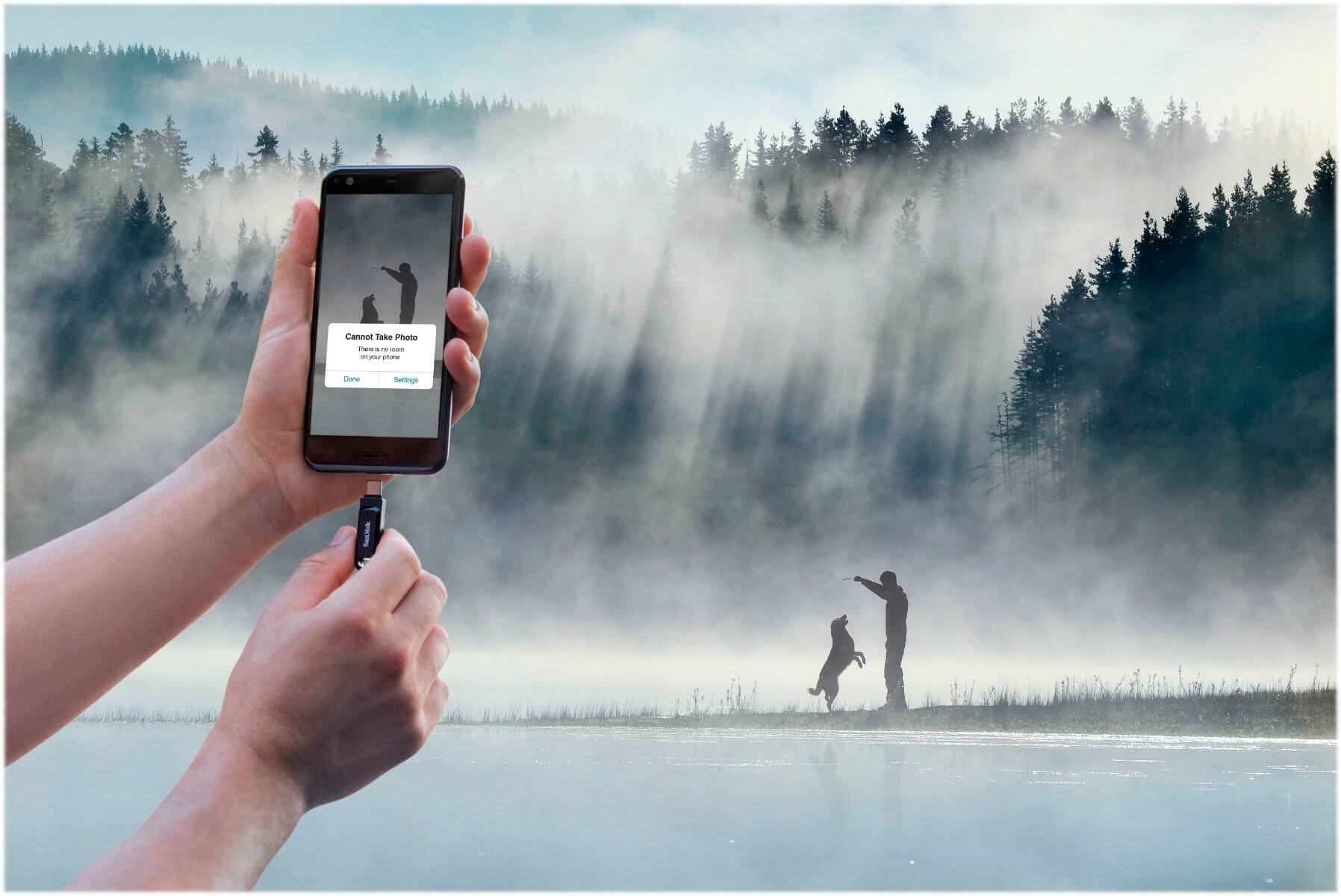 Alt View 21. SanDisk - Ultra Dual Drive Go 128GB USB Type-A/USB Type-C Flash Drive - Black.