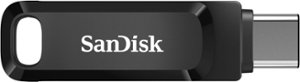 SanDisk - Ultra Dual Drive Go 64GB USB Type-A/USB Type-C Flash Drive - Black - Front_Zoom