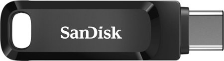 SanDisk - Ultra Dual Drive Go 64GB USB Type-A/USB Type-C Flash Drive - Black
