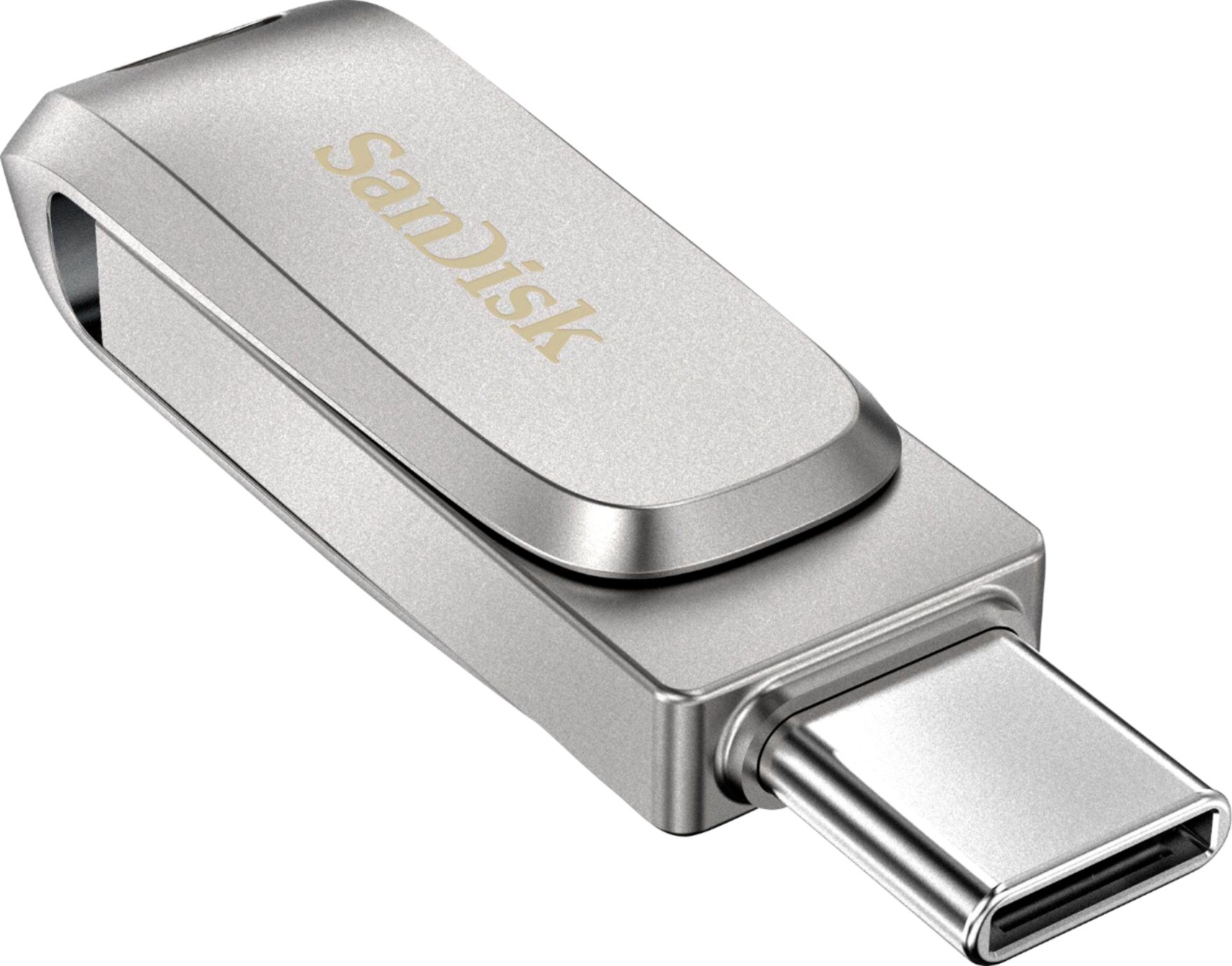 SanDisk Ultra Dual Drive Luxe 64GB 3.1, Type-C Flash Drive Silver SDDDC4-064G-A46 - Best Buy